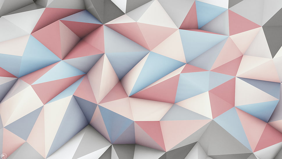 abstract, 3D, geometry, low poly HD wallpaper