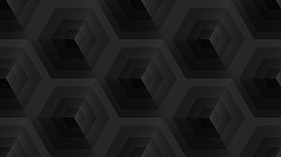 white and black area rug, dark, black, cube, square