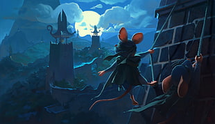 character illustration, fantasy art, mouseguard