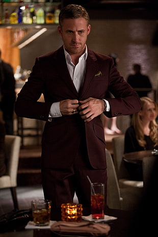 men's black suit jacket, Ryan Gosling, movies, Crazy, Stupid, Love.