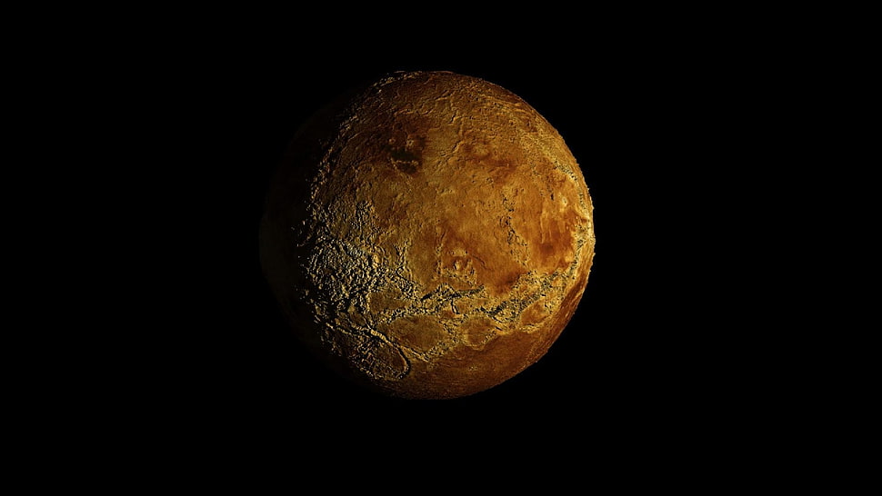 brown planet HD wallpaper