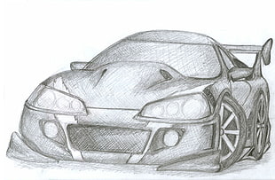 luxury car sketch