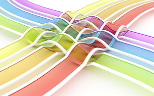 multicolored artwork, abstract, colorful, windows10, Microsoft Windows