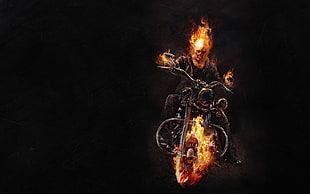 Ghost Rider illustration, Ghost Rider, Marvel Comics HD wallpaper