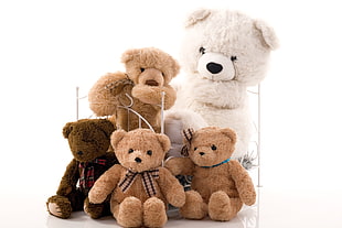 bears plush toys HD wallpaper