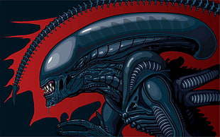 Alien poster, science fiction, Xenomorph, aliens, Alien (movie) HD wallpaper