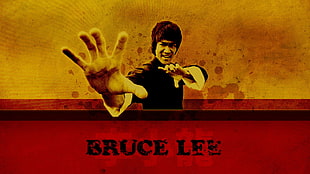 Bruce Lee digital wallpaper