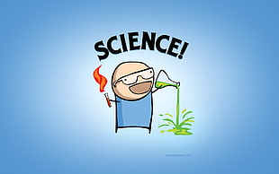 Science illustration, humor, science HD wallpaper