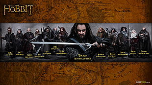 The Hobbit movie poster, The Hobbit: An Unexpected Journey, movies, collage, Thorin Oakenshield