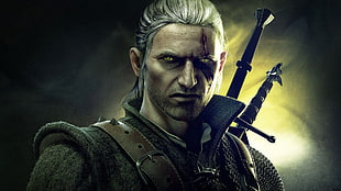 Metal Gear Solid character digital wallpaper, The Witcher, The Witcher 2: Assassins of Kings, video games HD wallpaper