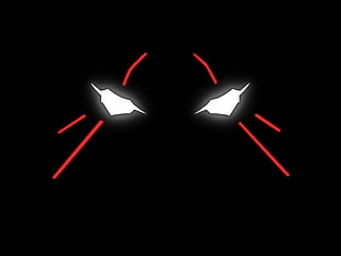 Neon Genesis Evangelion, EVA Unit 01, minimalism, glowing eyes