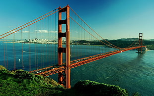 Golden Gate Bridge, bridge, landscape