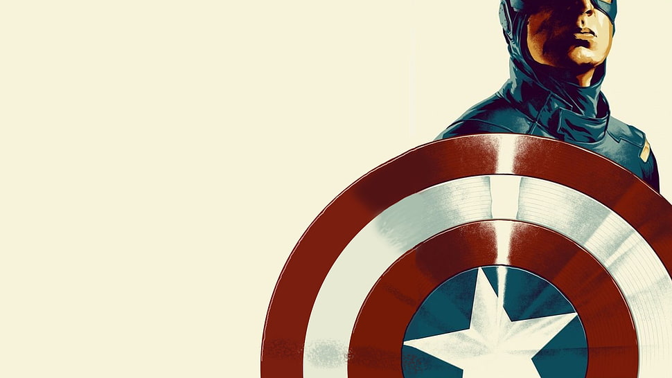 illustration of Captain America HD wallpaper