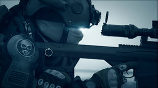 army holding sniper HD wallpaper