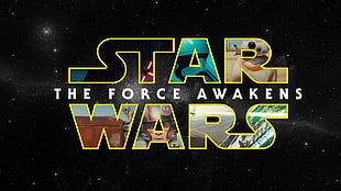 Star Wars The Force Awakens logo, Star Wars: The Force Awakens, Star Wars HD wallpaper