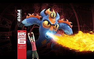 Big Hero 6 Fred illustration, Fred (Big Hero 6), Big Hero 6, movies, Disney HD wallpaper