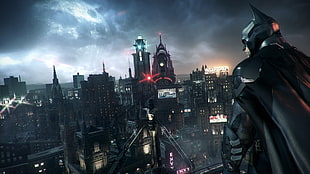 Batman wallpaper, Batman: Arkham Knight, Rocksteady Studios, Batman, Gotham City HD wallpaper