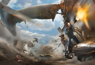 game poster, Fallout 4, concept art, Fallout