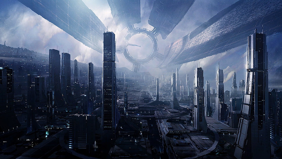 city scale photo HD wallpaper