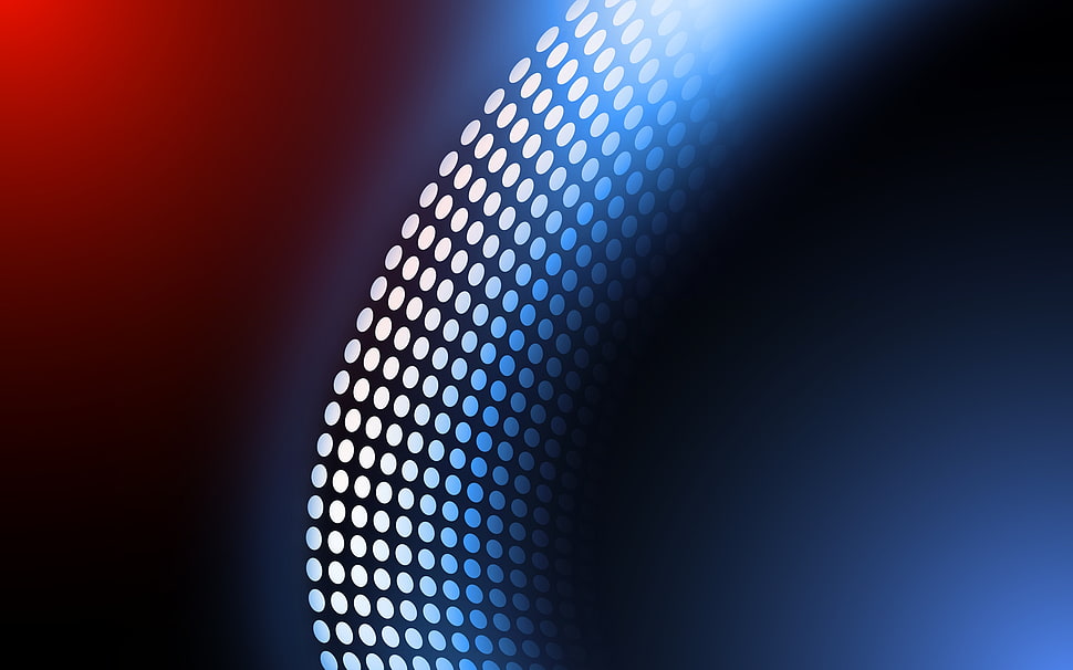 blue and white abstract illustration HD wallpaper