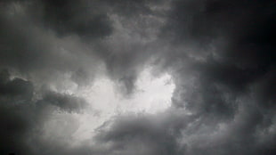 cloudy sky, sky, clouds, abstract, gray HD wallpaper