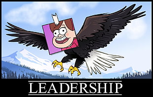 LEadership eagle illustration, Gravity Falls
