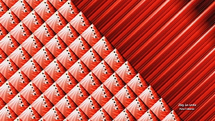 red triangular pattern illustration, abstract