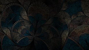 abstract, digital art, fractal, fractal flowers HD wallpaper