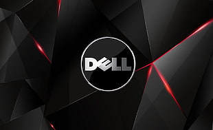 black and white Dallas Cowboys logo, computer, Dell HD wallpaper