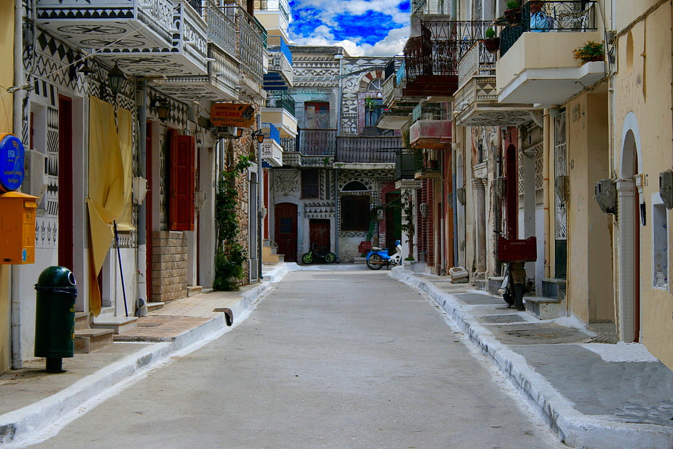 brown structure, Chios, Pyrgi HD wallpaper