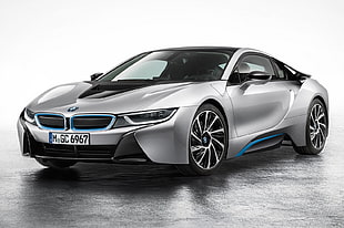 gray BMW coupe