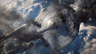 NCC 170 aircraft digital wallpaper, Star Trek Into Darkness, USS Enterprise (spaceship), spaceship HD wallpaper
