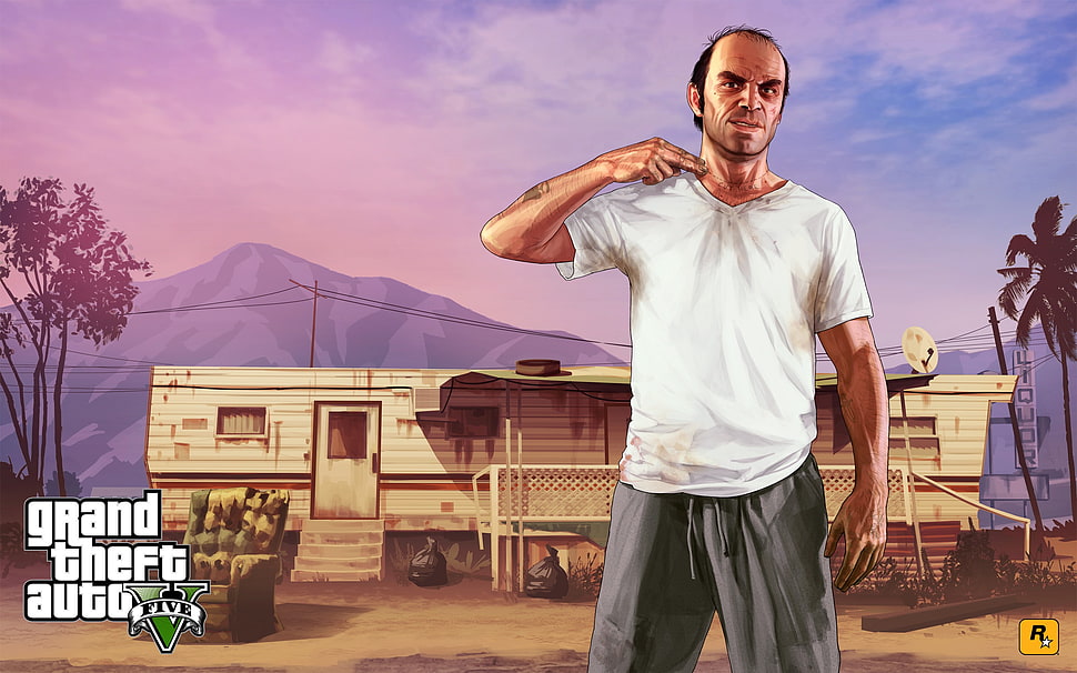 Grand Theft Auto Five loading screen HD wallpaper