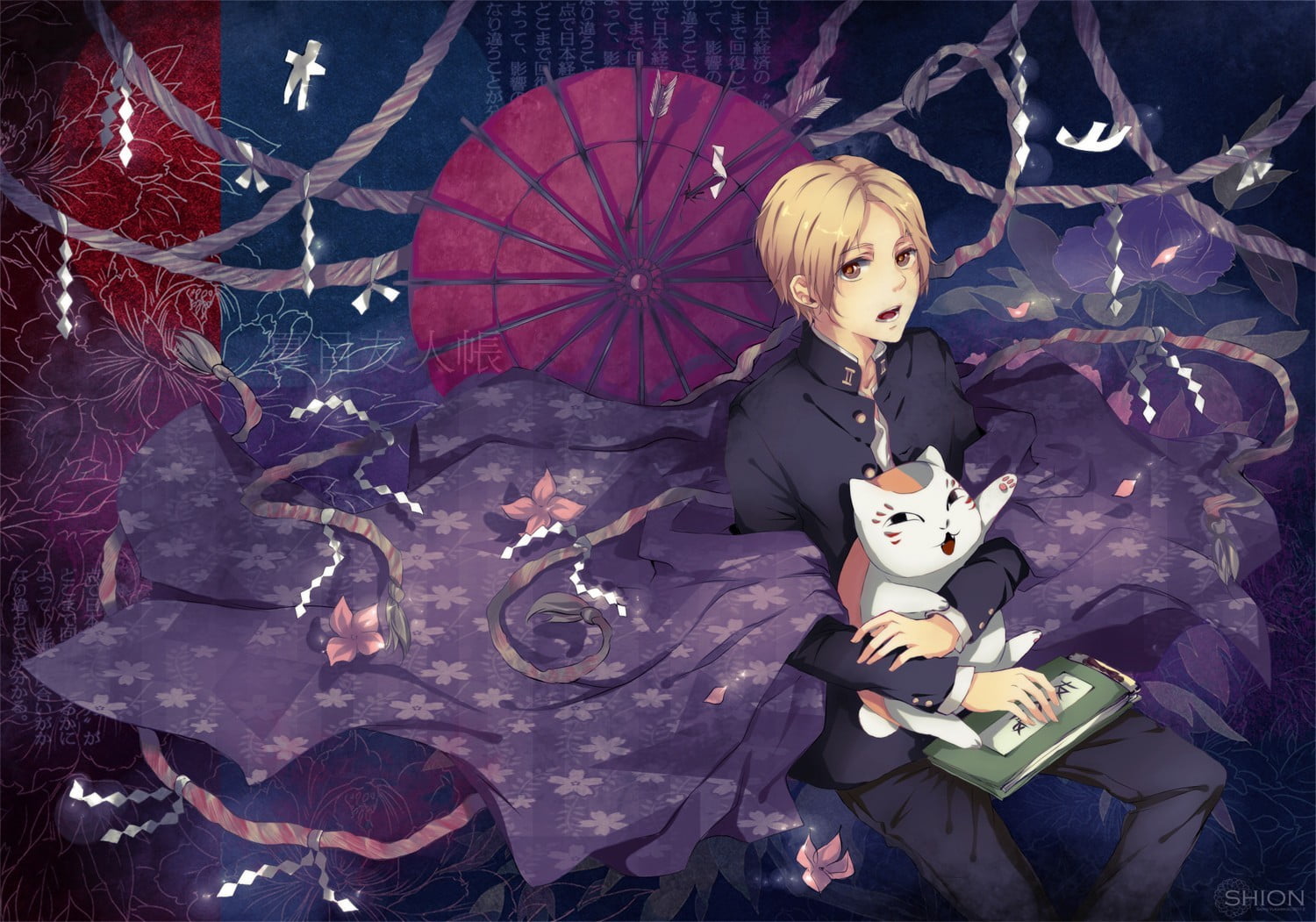 Omnyoji Game Wallpaper Natsume Book Of Friends Natsume Yuujinchou Anime Hd Wallpaper Wallpaper Flare