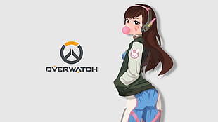 Overwatch digital wallpaper, D.Va (Overwatch), Overwatch HD wallpaper