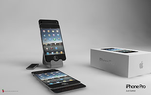 space gray iPhone 6S with box HD wallpaper