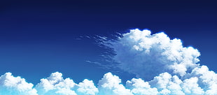 white clouds on a blue sky during daytime