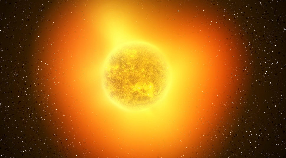 sun illustration HD wallpaper