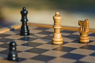 checkmate on chessboard game photo during day time
