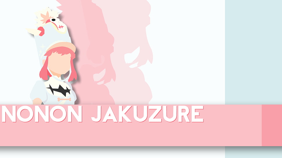 Nonon Jakuzure printed text, Kill la Kill, Jakuzure Nonon HD wallpaper