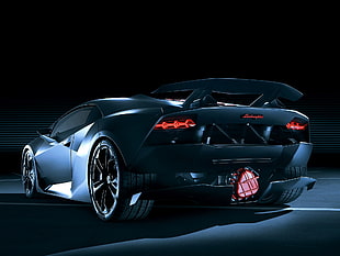 black sports car illustration, Lamborghini, car, vehicle, Super Car 