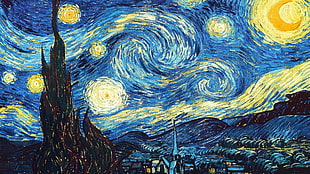Starry Night by Vincent van Gogh HD wallpaper