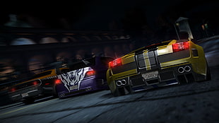 three race cars animation