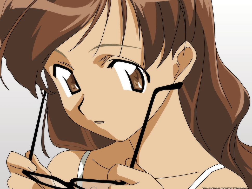 female anime character illustration HD wallpaper