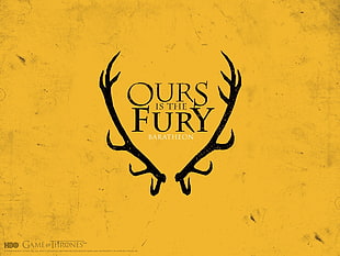Game of Thrones Ours is the Fury Baratheon wallpaper, Game of Thrones, A Song of Ice and Fire, House Baratheon, sigils HD wallpaper