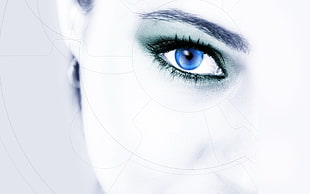 blue eyes, eyes HD wallpaper