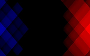black , blue and red surface