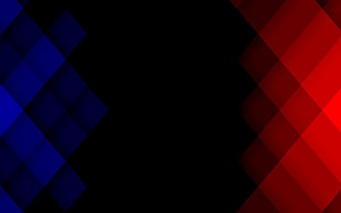 black , blue and red surface