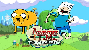 Adventure Time with Finn and Jake digital wallpaper, Adventure Time, Finn the Human, Jake the Dog