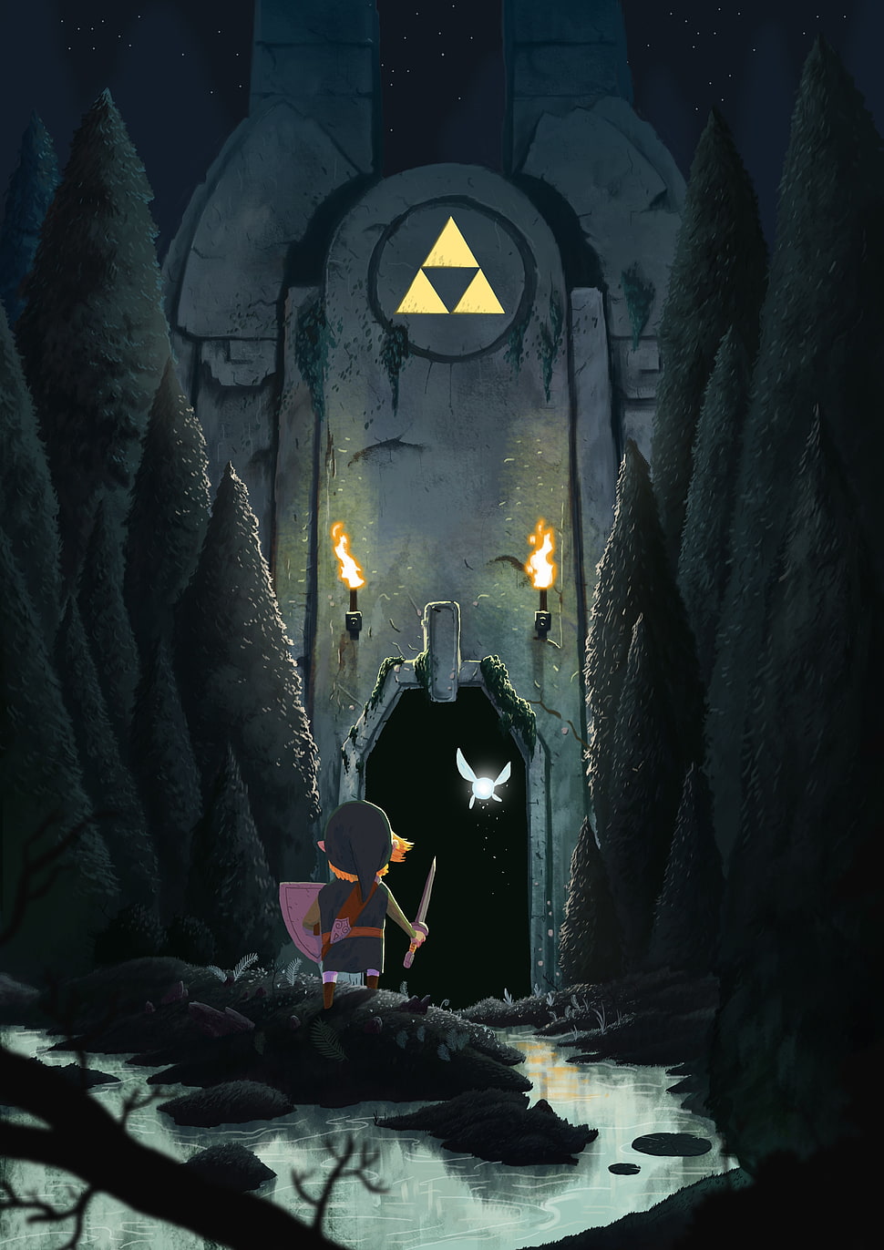 The Legend of Zelda Link wallpaper, The Legend of Zelda, Link, video games, Triforce HD wallpaper
